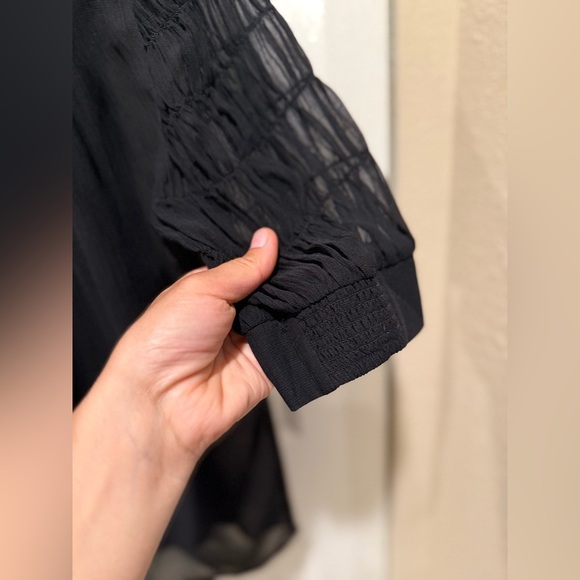 AYR Silk Cotton The Love Spell Blouse in Black , size Small - Picture 2 of 14